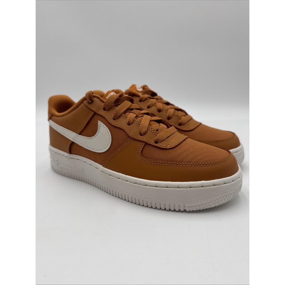 NEW Youth Grade-School Nike Air Force 1 LV8 2  (GS) Burnt Orange/White Size 5Y